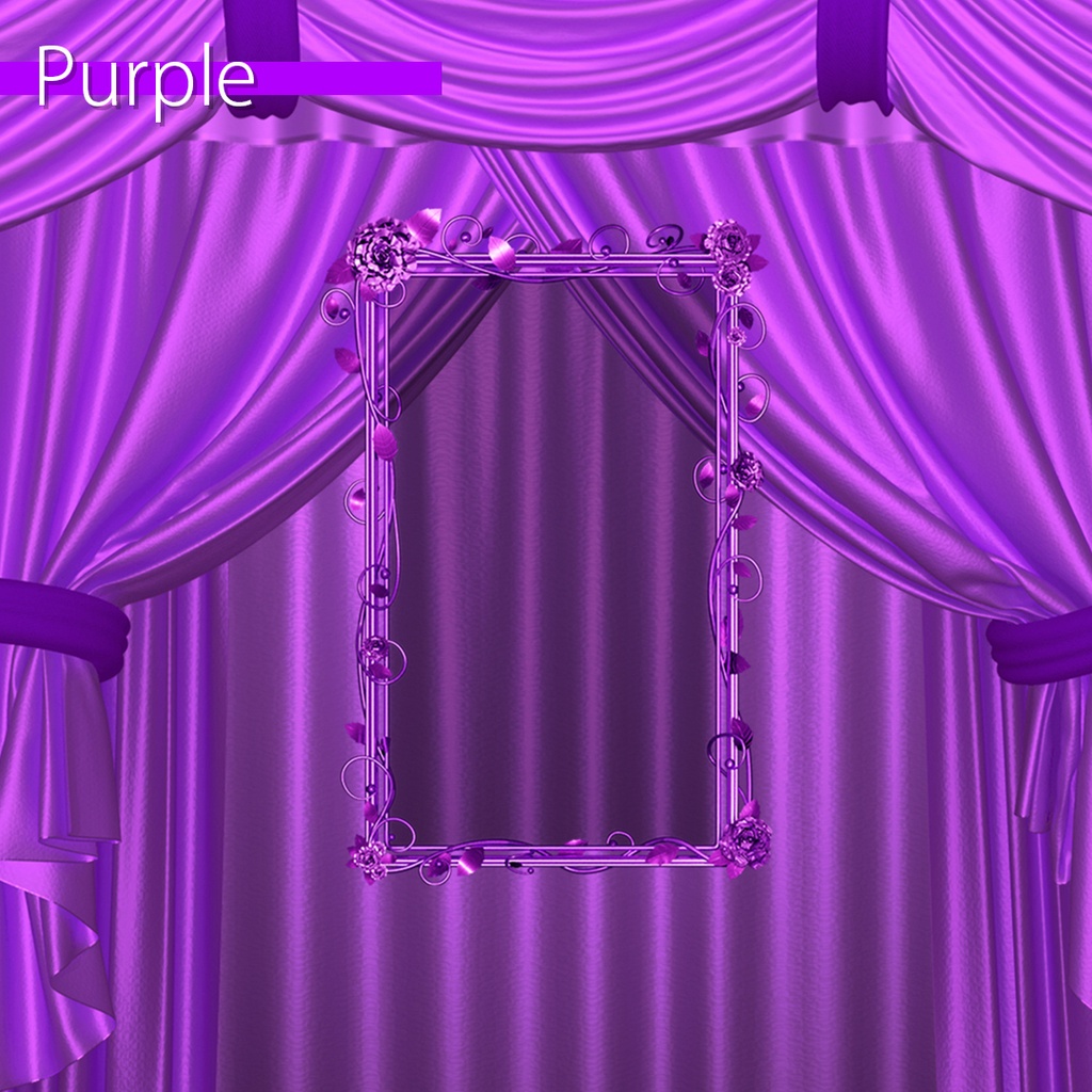 【Color curtain】配信用動画背景素材