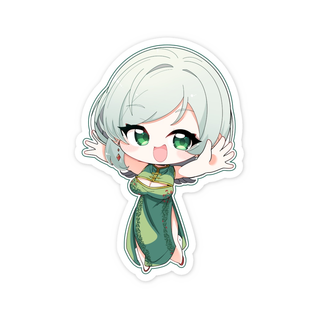 蘭符チャイナステッカー