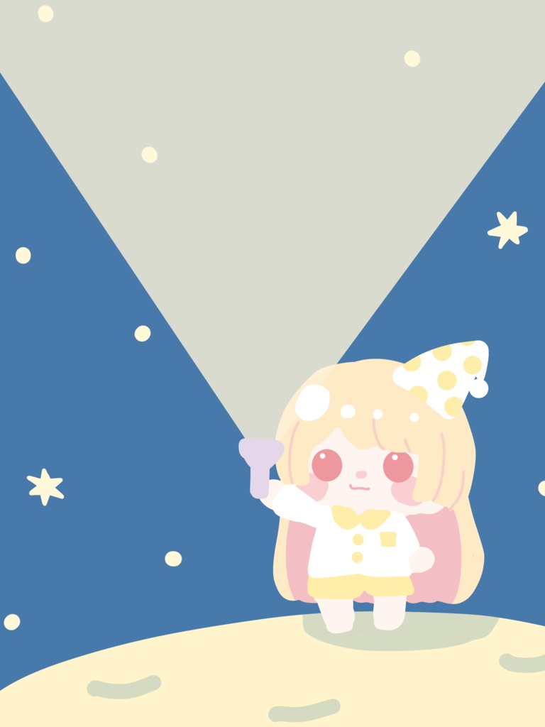 月の上～懐中電灯を添えて～