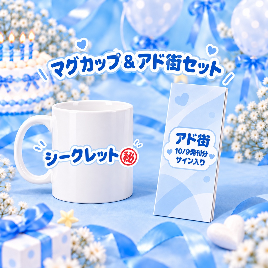 ⚠️郵送限定⚠️マグカップとアド街サイン入りブレゼント🎁