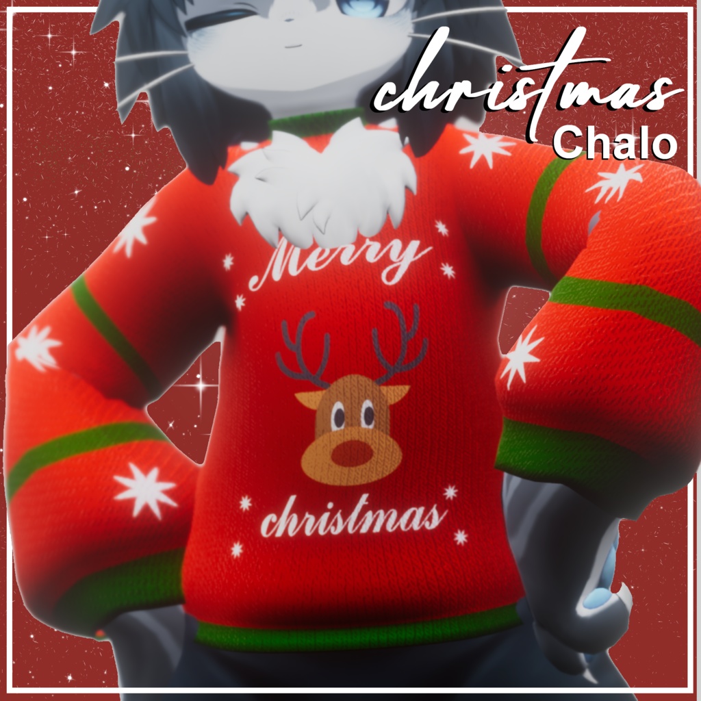 Chalo 🎄 Christmas Clothes 🎅 ugly sweater【シャロくん用】