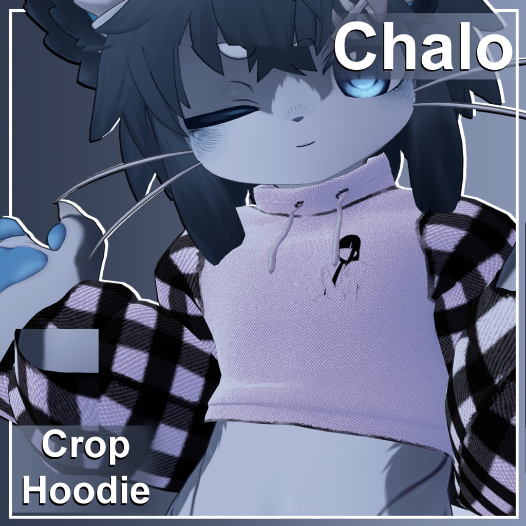 Chalo 🐈 Crop Hoodie🐾【シャロくん用】