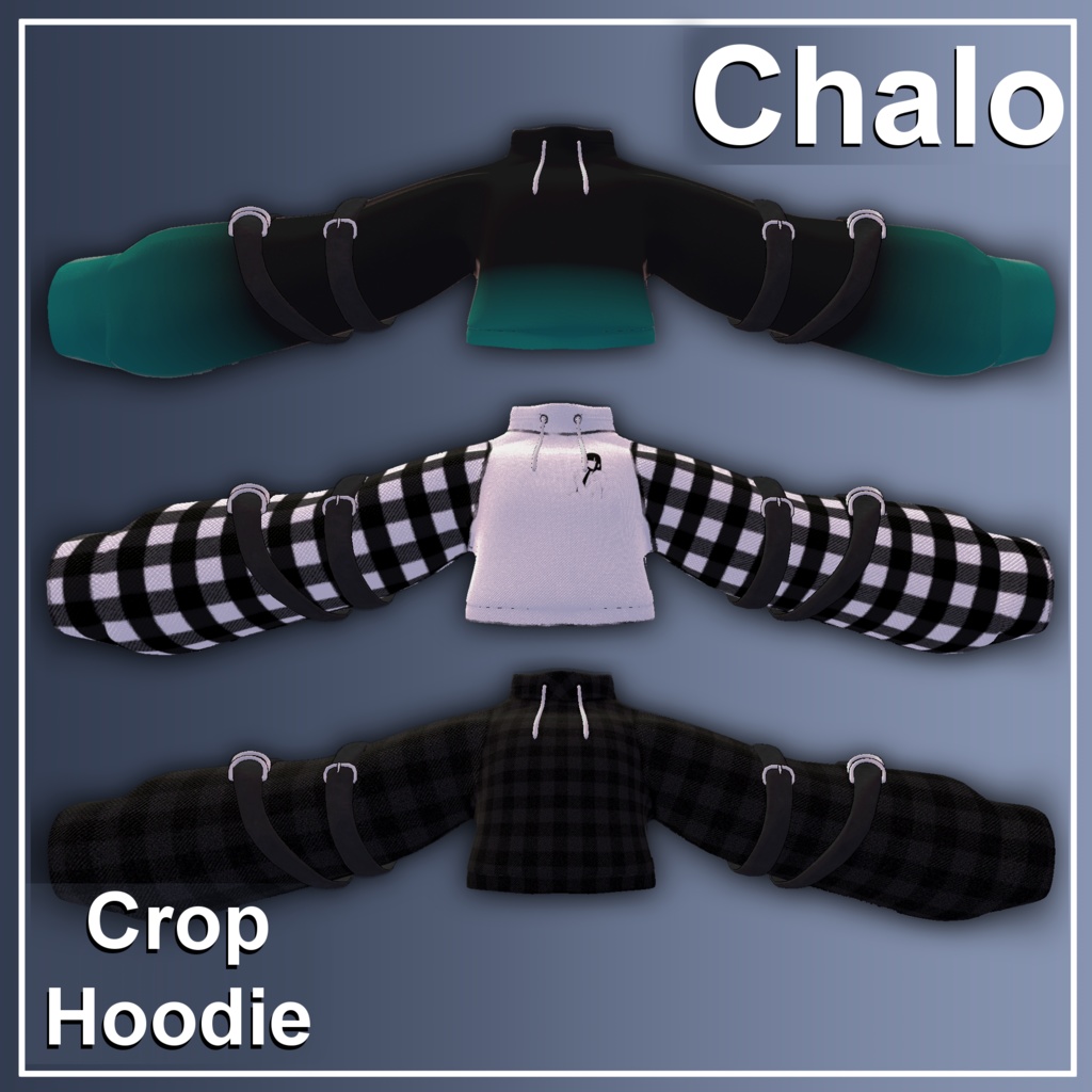 『フォシュニア (Foshunia)』🐾 Crop Hoodie❤️