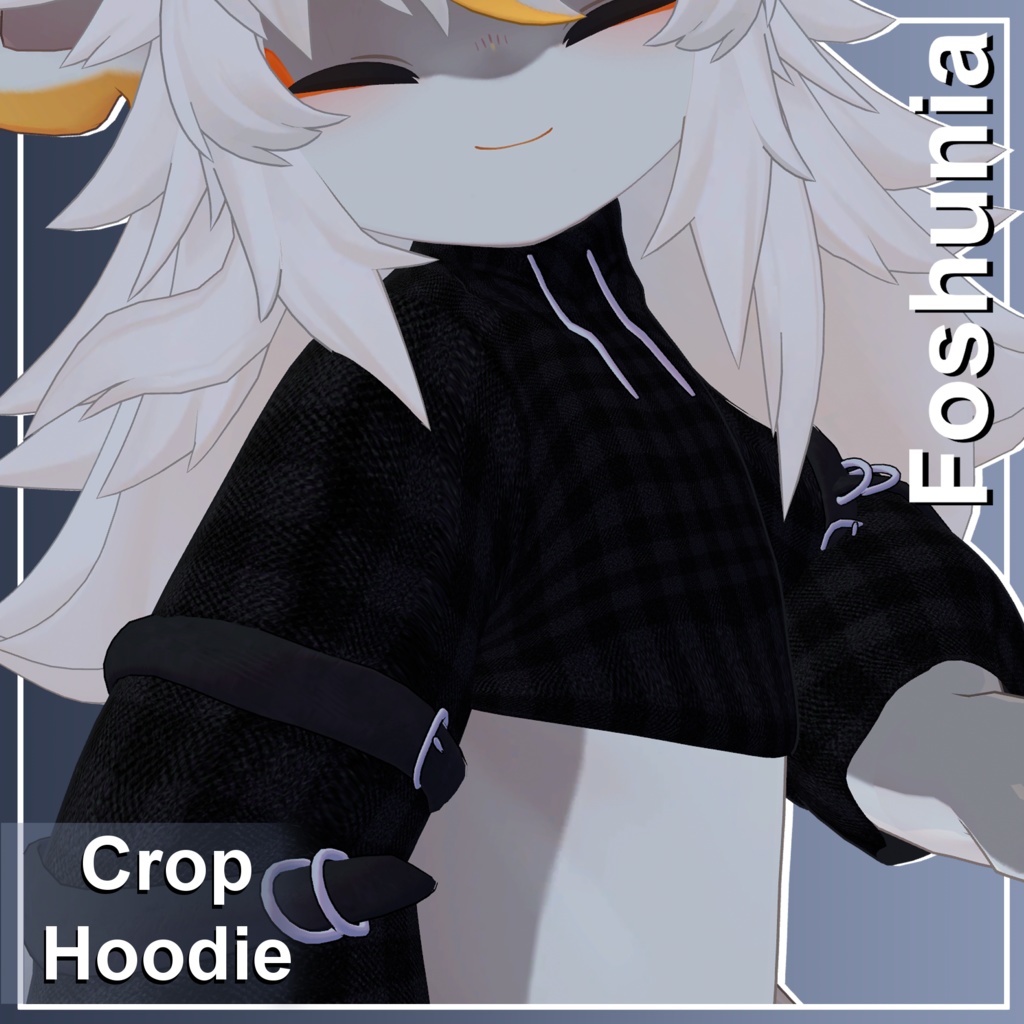 『フォシュニア (Foshunia)』🐾 Crop Hoodie❤️