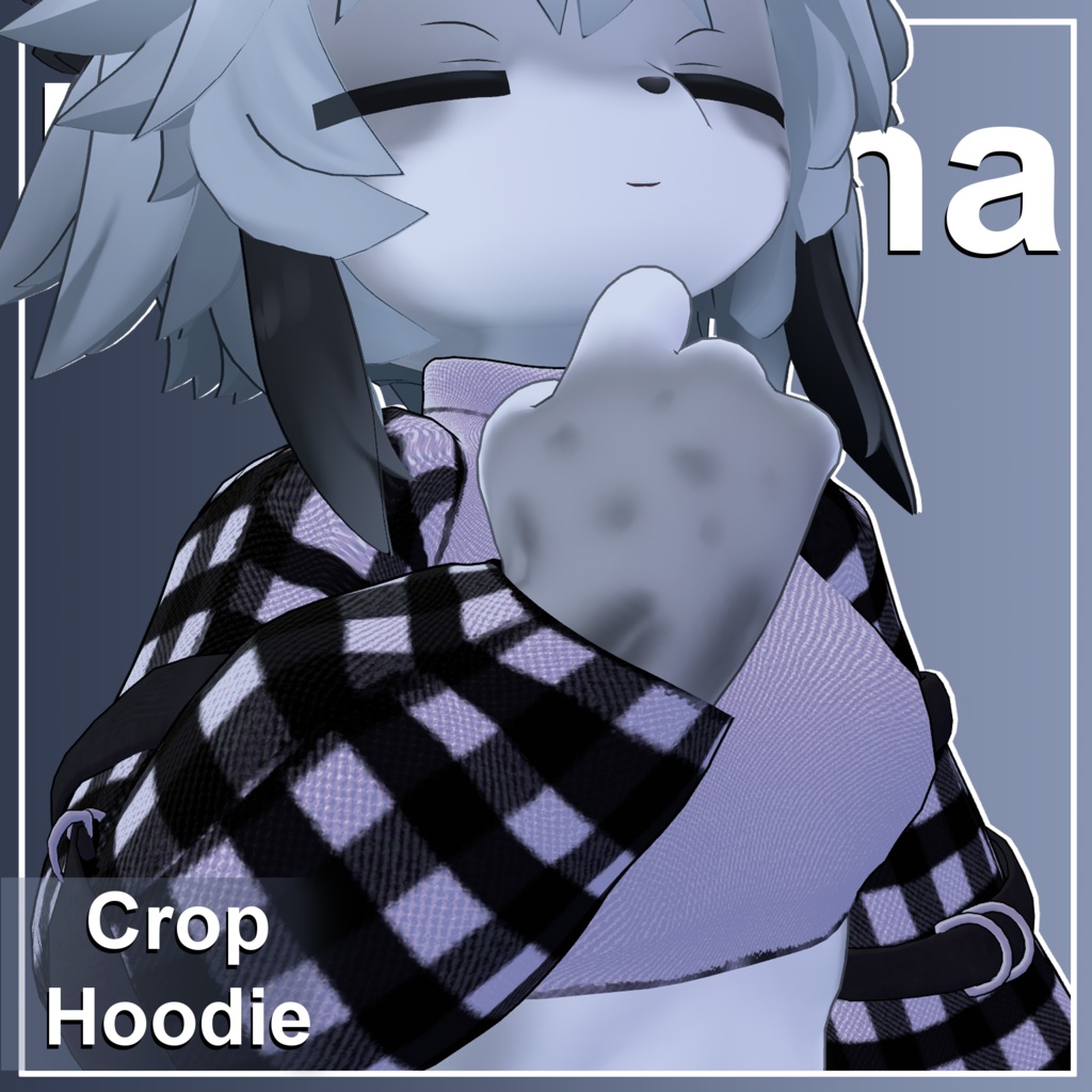 【灰島-haishima-】🐾Crop Hoodie❤️