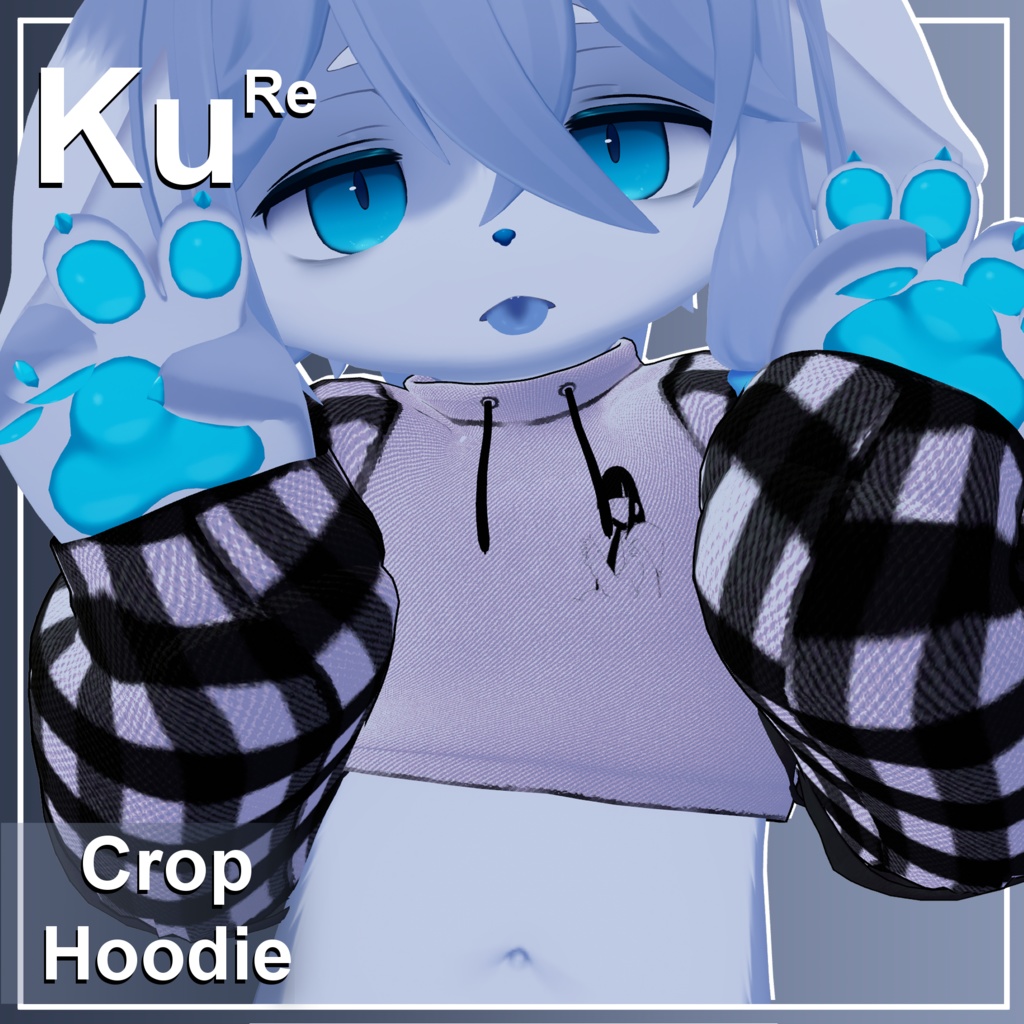 【KU Re】🐾 Crop Hoodie❤️