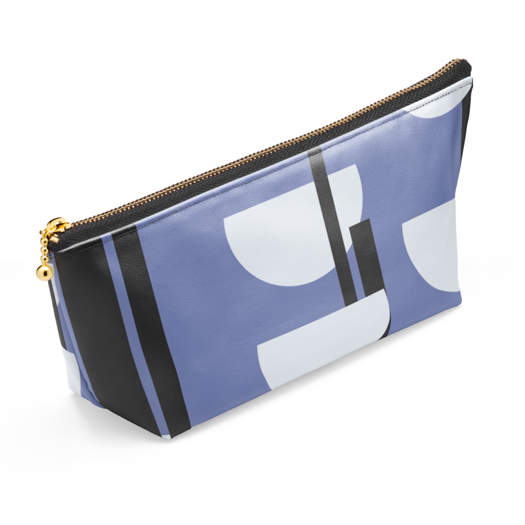 台湾特有種ヤマムスメ柄 ポーチ(ブルー)