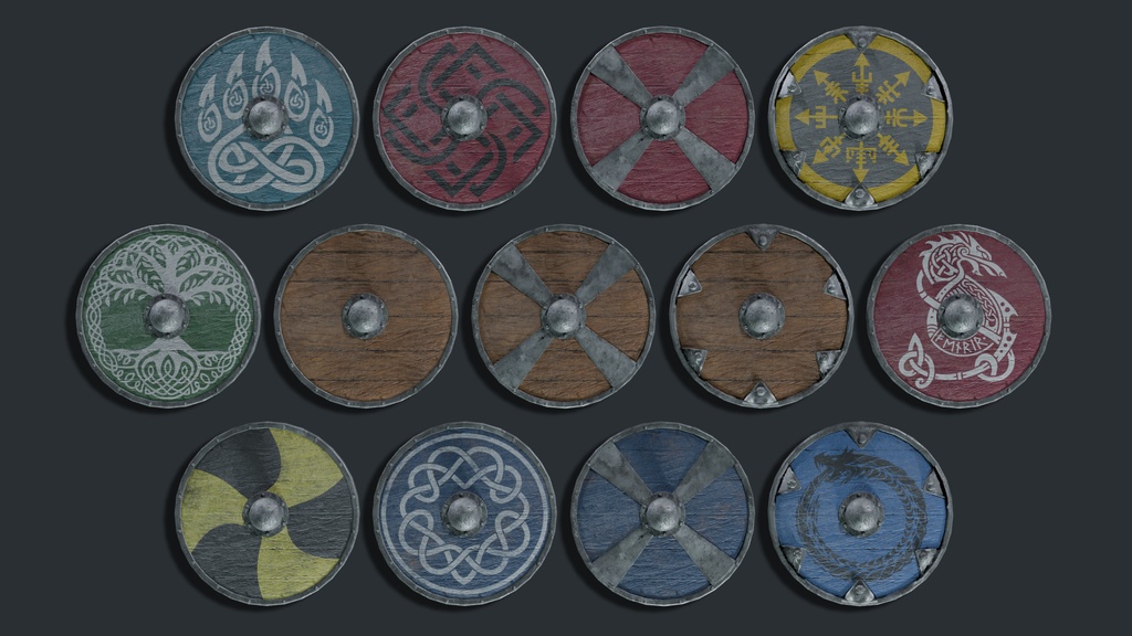 ヴァイキングの盾パック - Viking Shield Pack