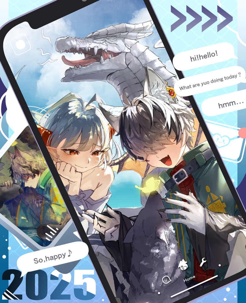 【素材】スマホ風SNSサムネイル