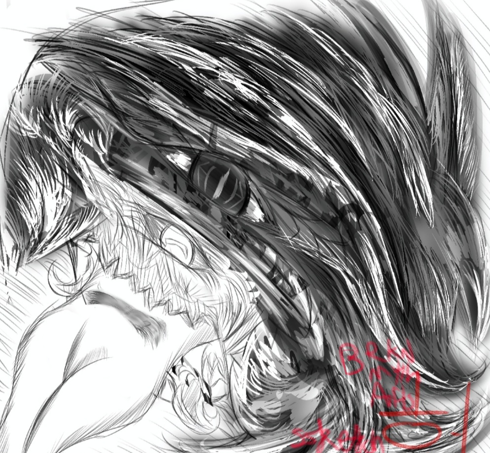 ちびっ子の木炭スケッチ - Little Guy Charcoal Sketch