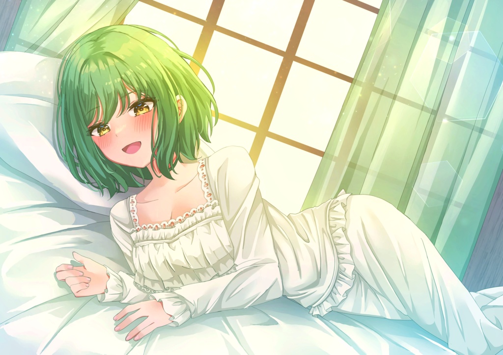 【ASMR向け】添い寝風癒し系イラスト
