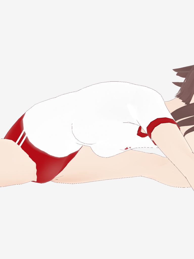 【赤色】ブルマ&体操服セット【ワン玉ブランド】※修正済み