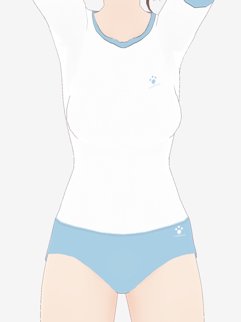 【青色】ブルマ&体操服セット【ワン玉ブランド】※修正済み