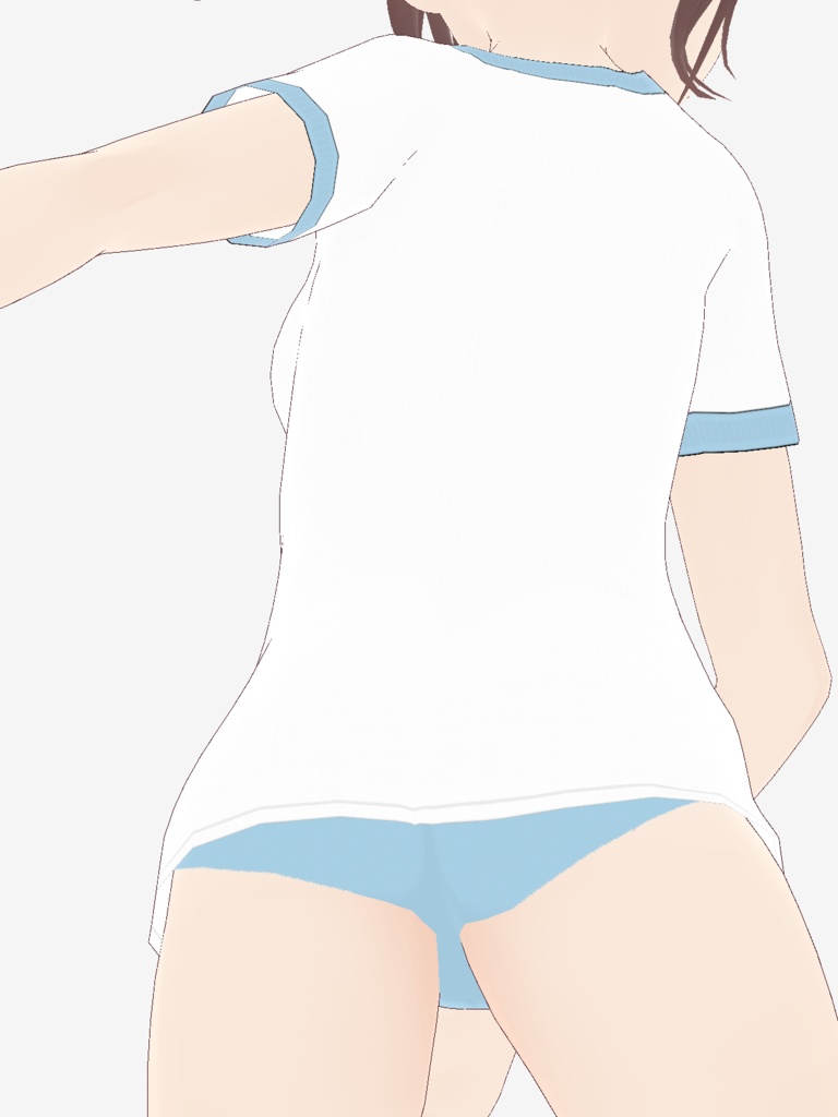 【青色】ブルマ&体操服セット【ワン玉ブランド】※修正済み