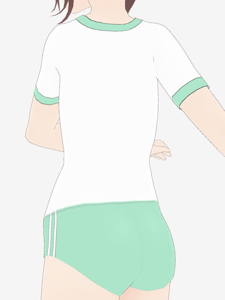 【緑色】ブルマ&体操服セット【ワン玉ブランド】※修正済み