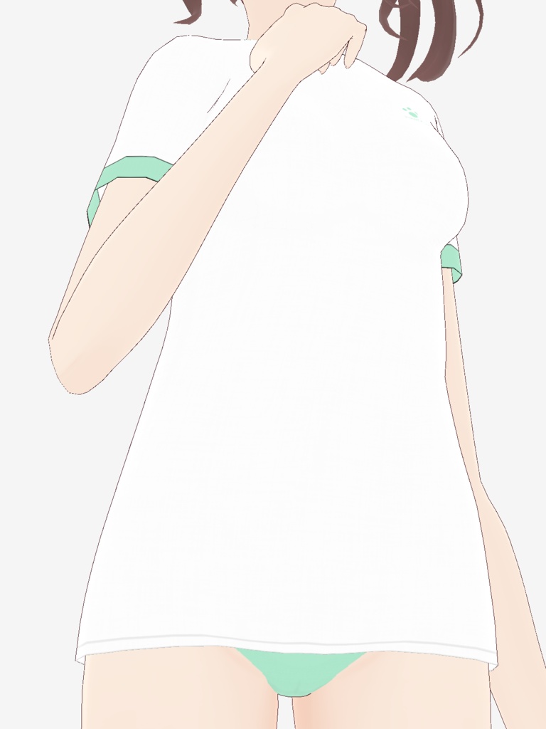 【緑色】ブルマ&体操服セット【ワン玉ブランド】※修正済み