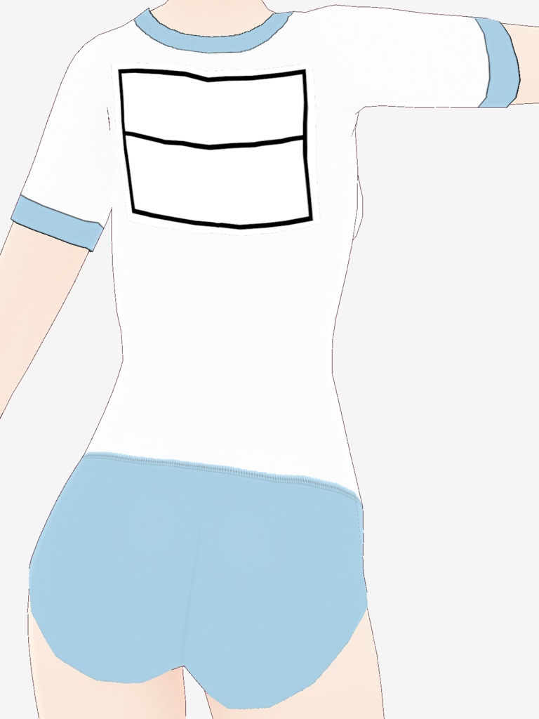 【基本色セット】ブルマ&体操服&ゼッケン【ノーブランド】※修正済み