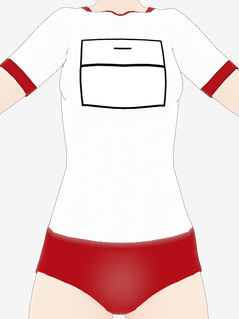 【学年色セット】ブルマ&体操服&ゼッケン【ノーブランド】※修正済み