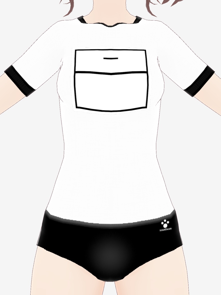 【ワン玉ブランド】ゼッケン&体操服セット【定番2色(黒・紺)】※修正済み