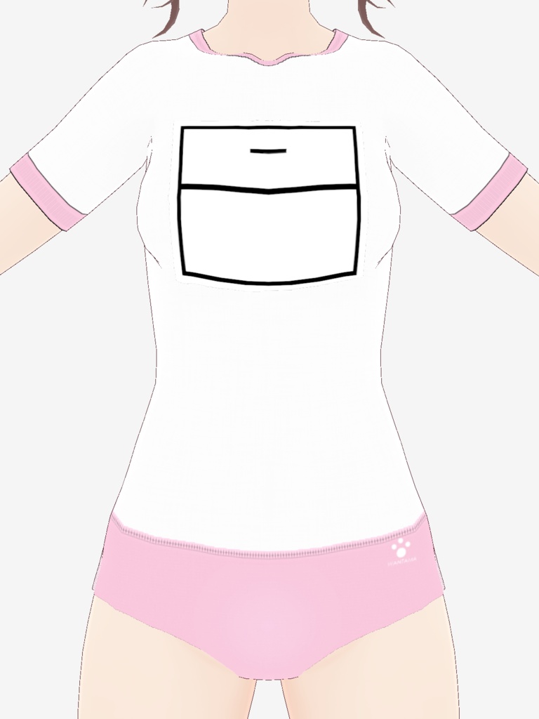 【ワン玉ブランド】ゼッケン&体操服セット【運動2色(青・桃)】※修正済み