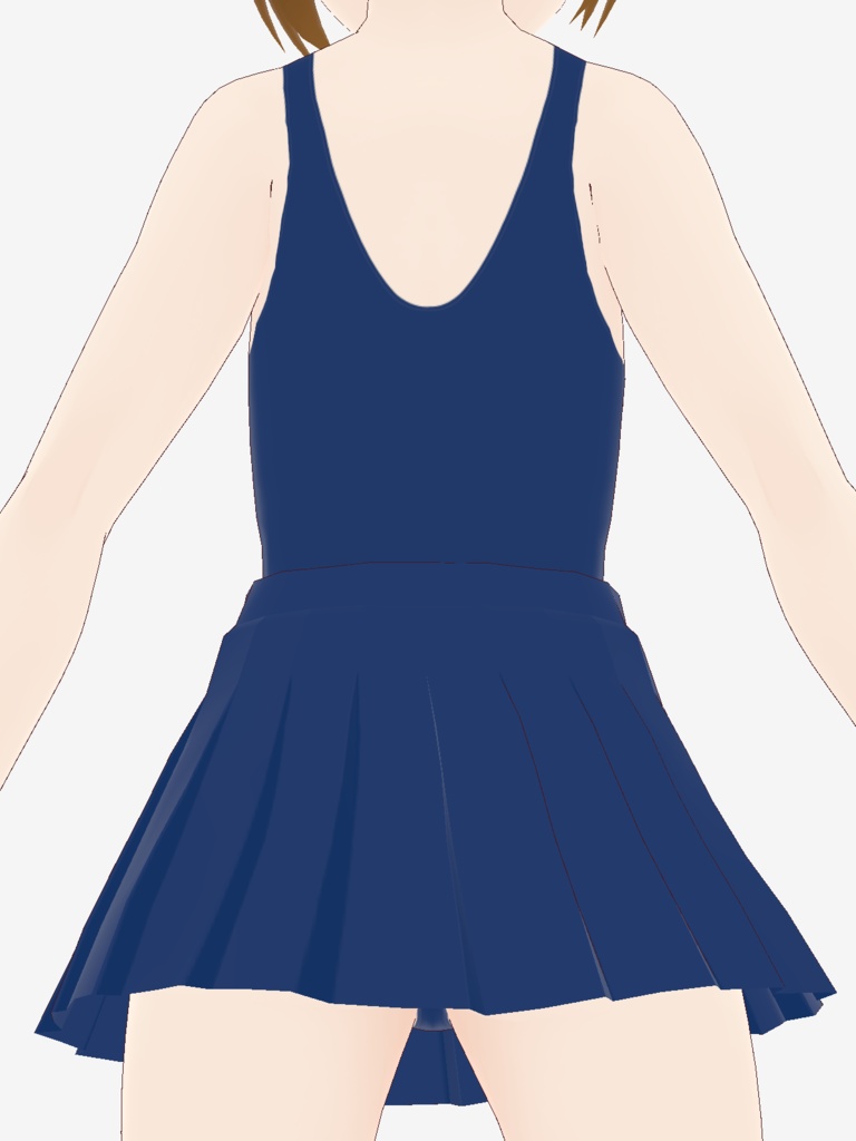 【ワン玉ブランド】ネオスクール水着4色【ひらひらスカートタイプ】