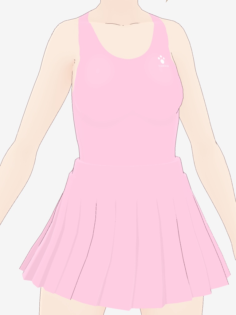 【ワン玉ブランド】ネオスクール水着4色【ひらひらスカートタイプ】