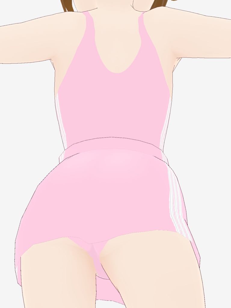 【幻想2色】スクール水着ぴっちりスカートタイプ【ワン玉ブランド】