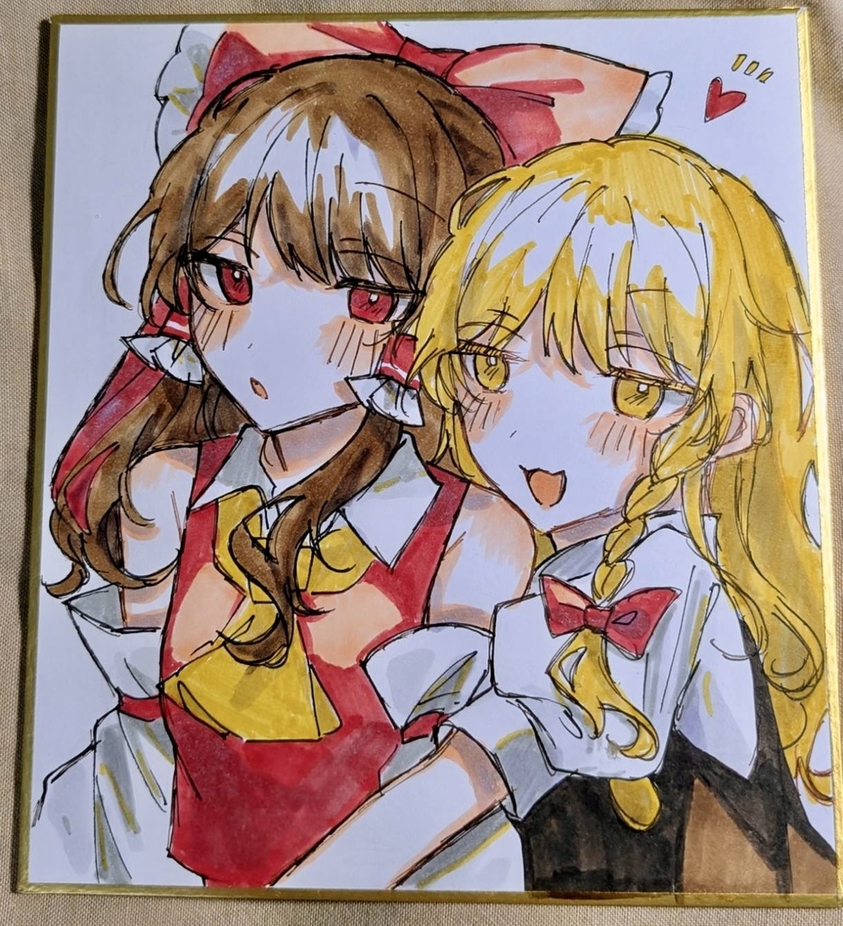 東方Project レイマリ 小色紙