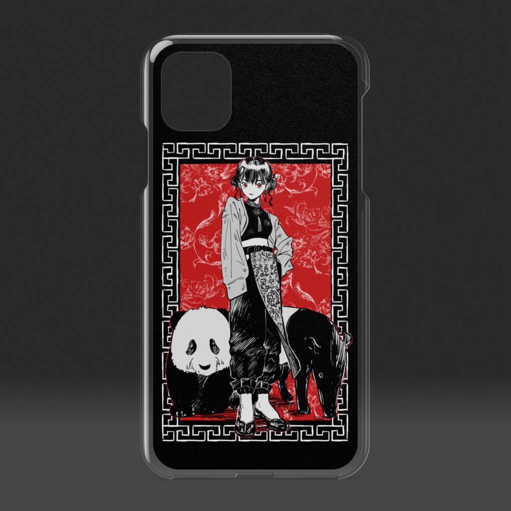 ⚫️画⚪️iPhoneケースクリア