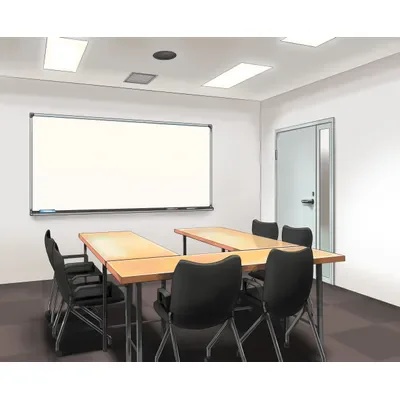 配信画面・背景イラスト素材 -会議室-