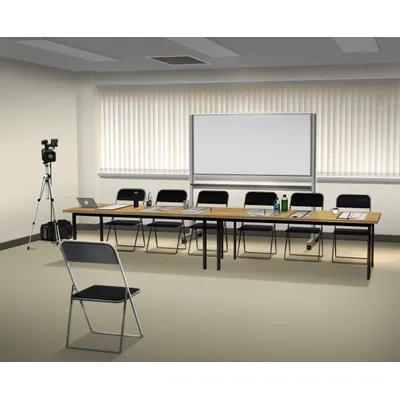 配信画面・背景イラスト素材 -オーディション会場-