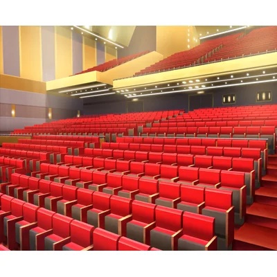 配信画面・背景イラスト素材 -劇場の座席-