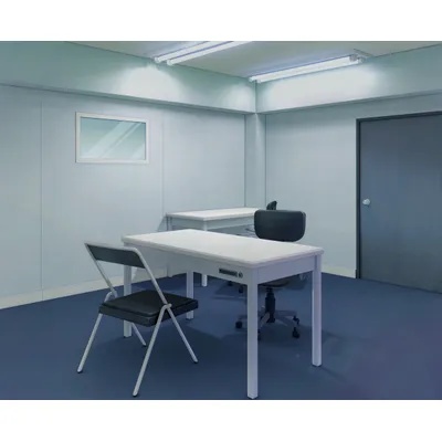 配信画面・背景イラスト素材 -取調室-