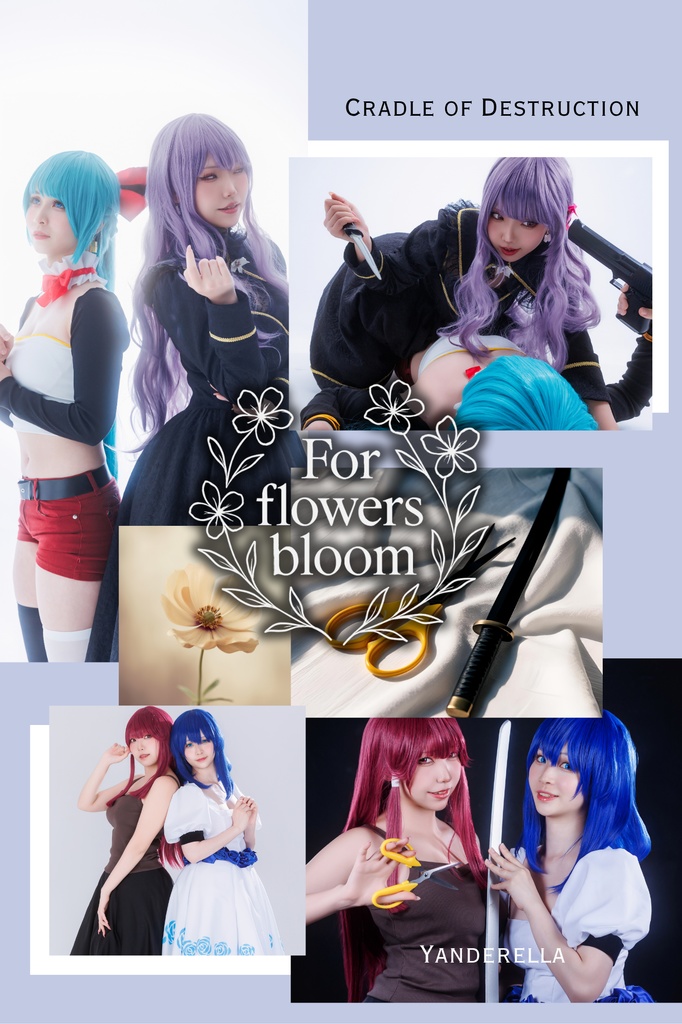 For flowers bloom