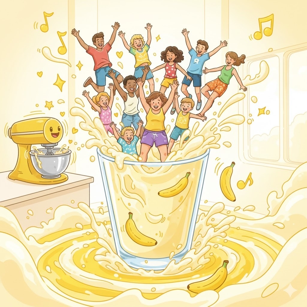 バナナジュースでジャンプ！
