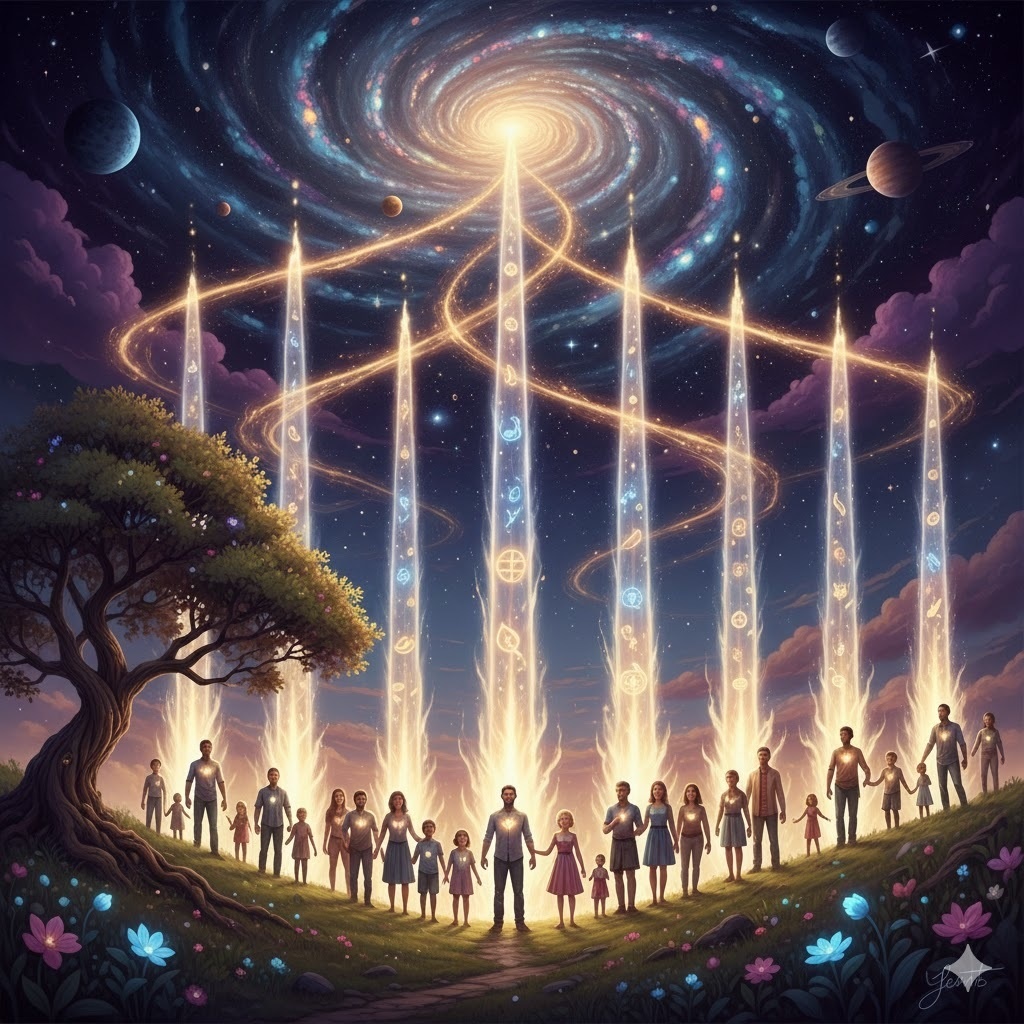 光の柱——今世の夢で道を描く、魂の詩と音