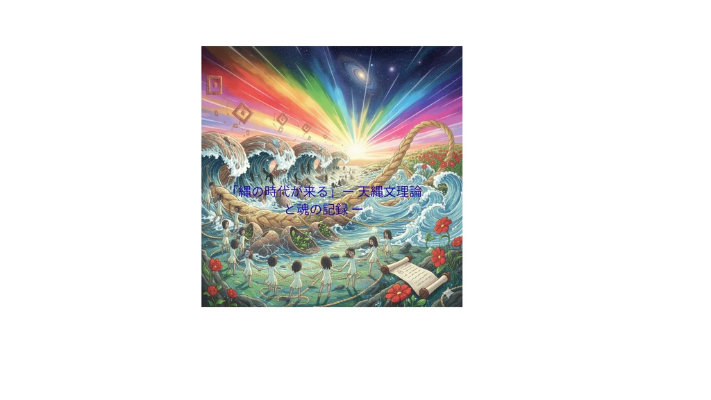 「縄の時代が来る」— 天縄文理論と魂の記録 —（詩と音）