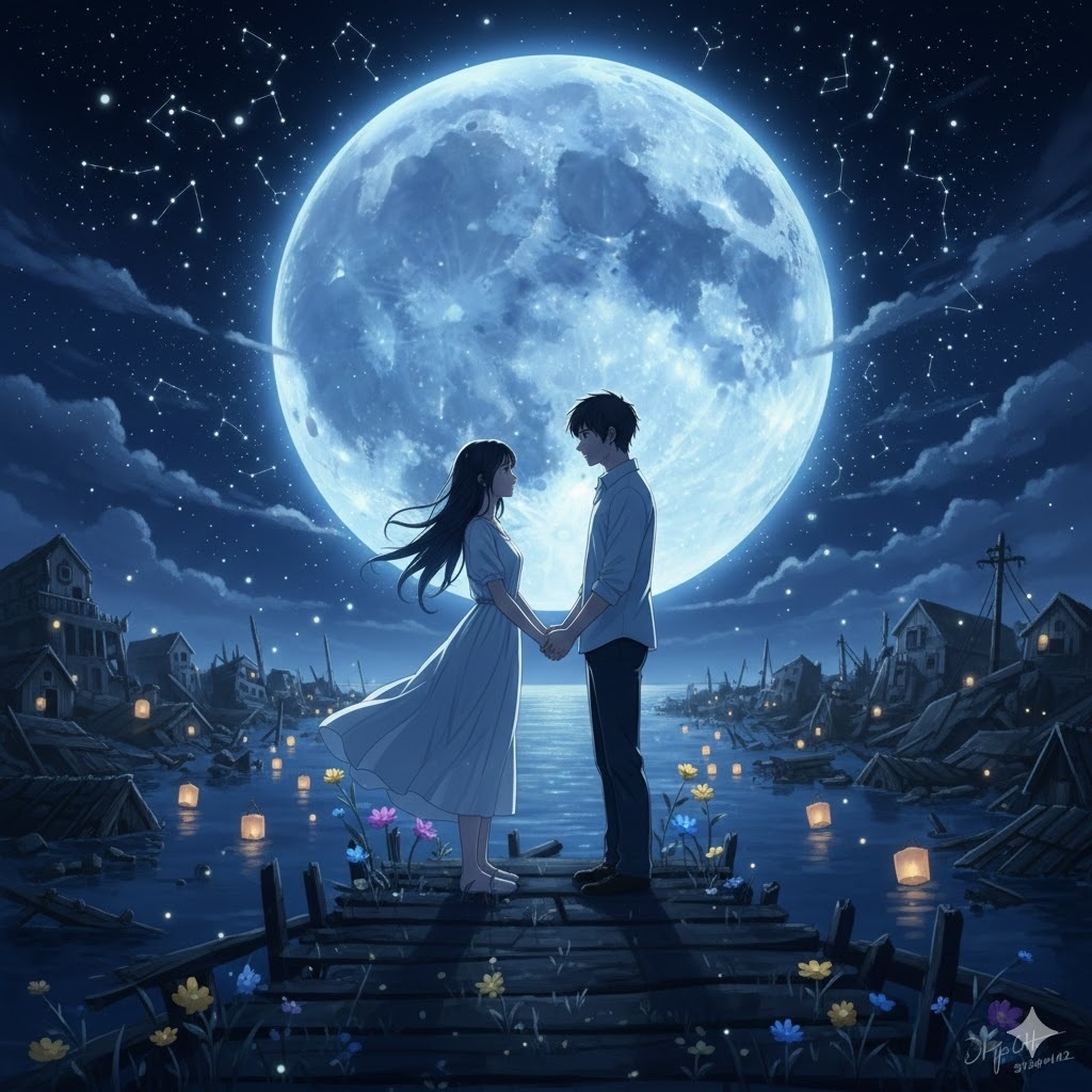 月明かりに照らされて｜詩・朗読・音楽作品（音声＋PDF）