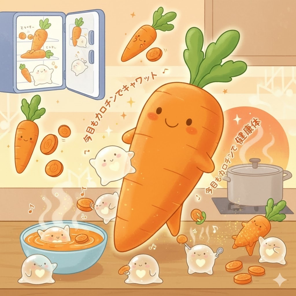 人参はキャロット   —まぶいが元気になる食材の詩—