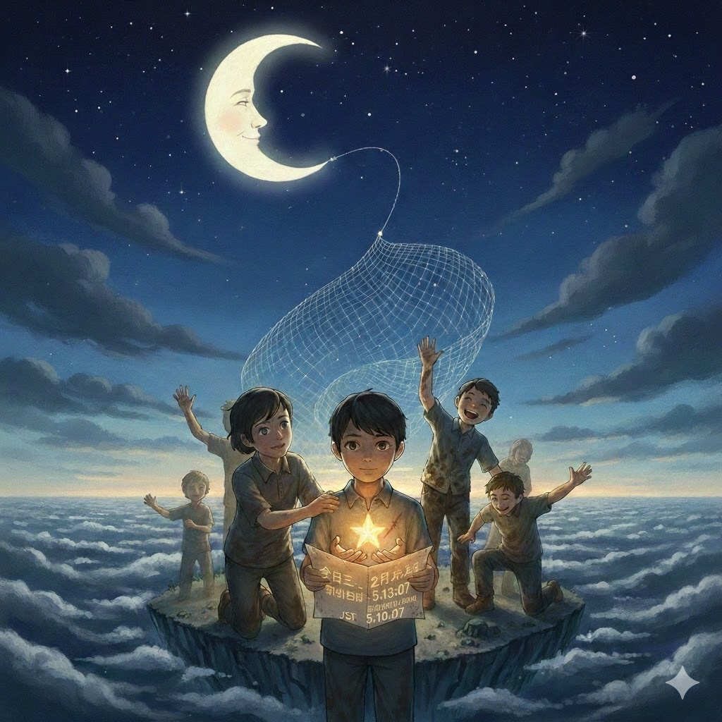 まぶいを釣る三日月