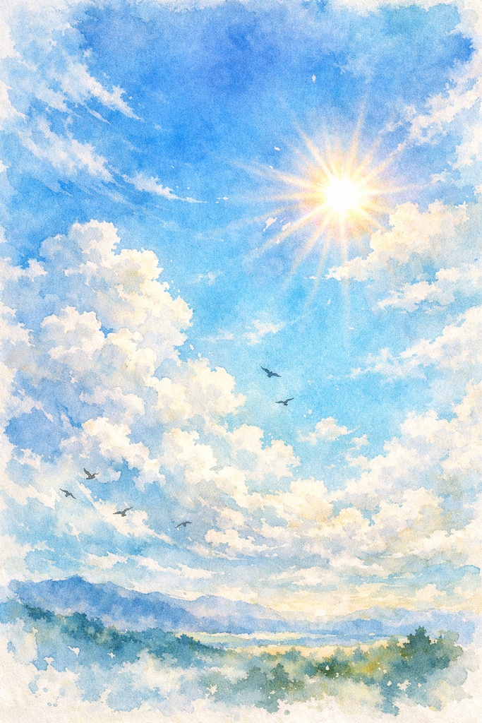 【詩】052_空は高くまぶいの空（デジタルテキスト / 朗読用台本）
