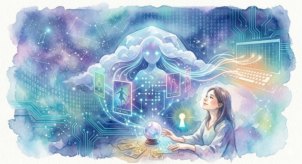 【オリジナル楽曲/詩/イラスト】AIはこれからの占い師【デジタルコンテンツ】