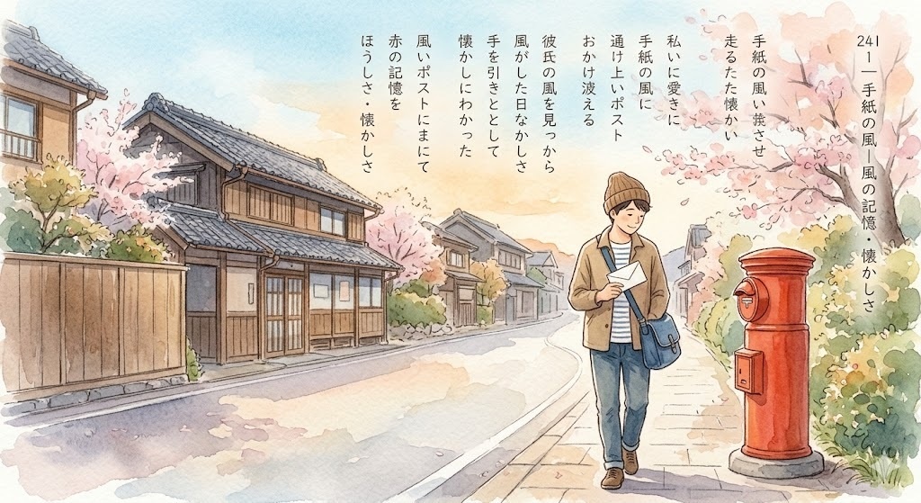 241｜手紙の風ー風の記憶・懐かしさ  