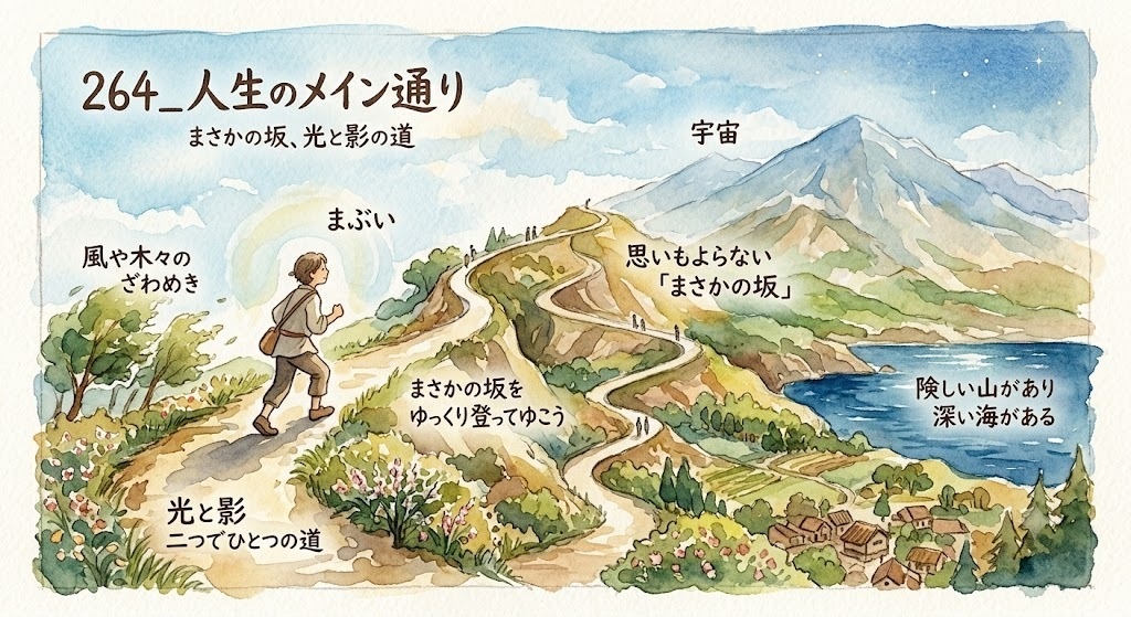 264_人生のメイン通り 〜まさかの坂、光と影の道〜