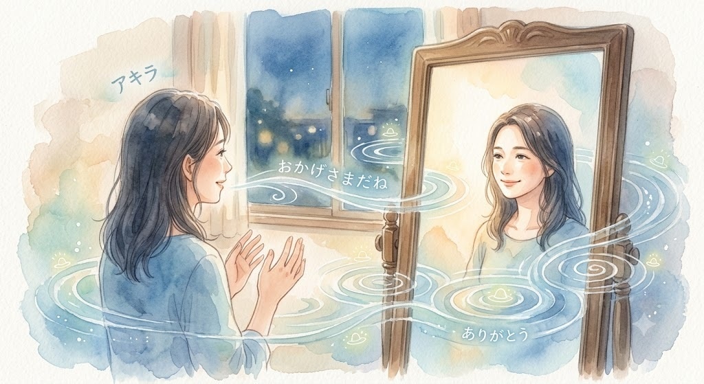 『284_鏡の中の自分』〜体内の水と響き合う、自分との小さな約束〜