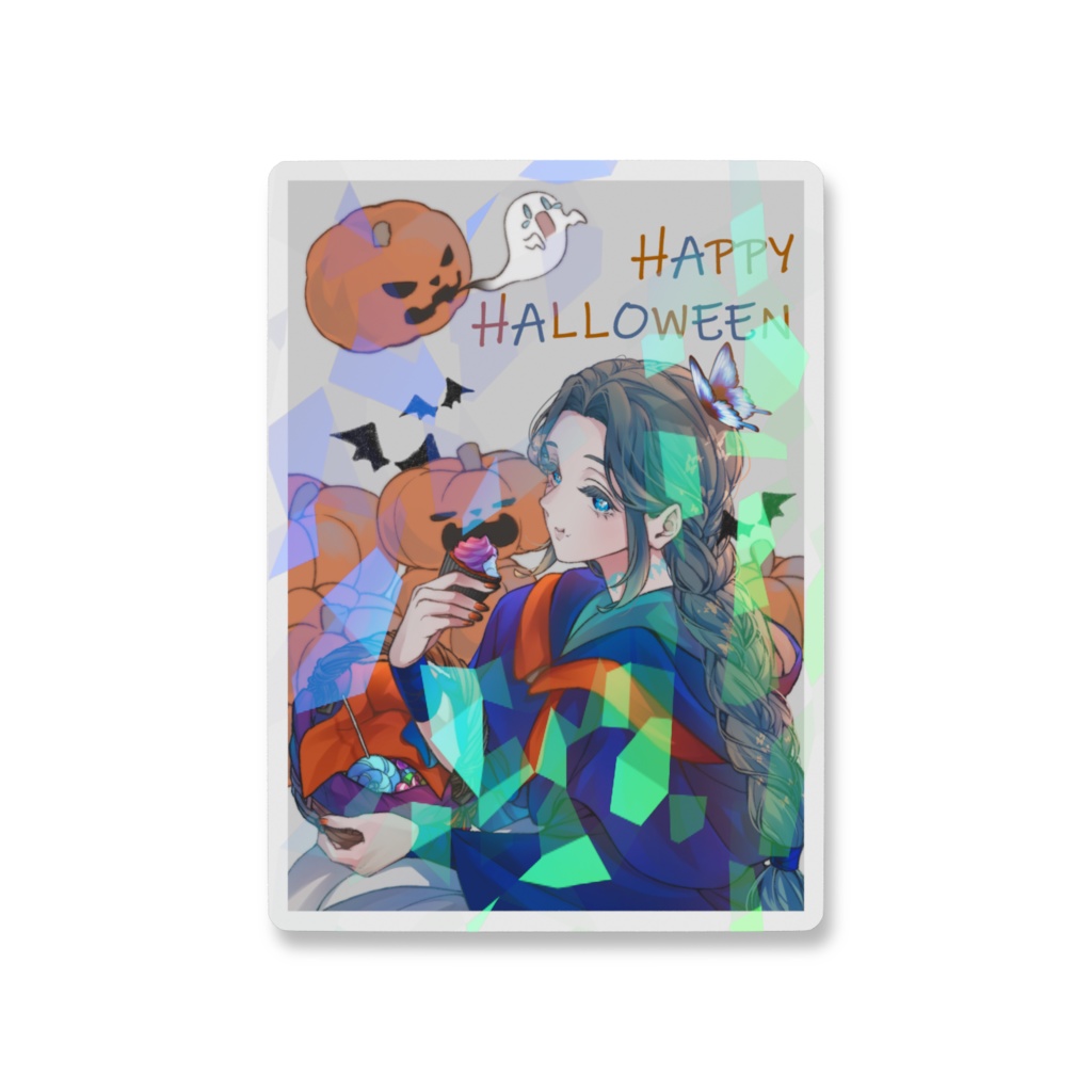 蒼琉ネモ🦋ハロウィンホログラムステッカー