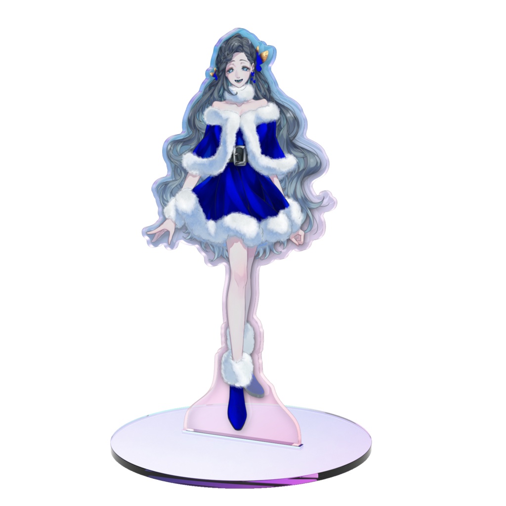 蒼琉ネモ🦋青サンタオーロラアクスタ_クリスマス2025