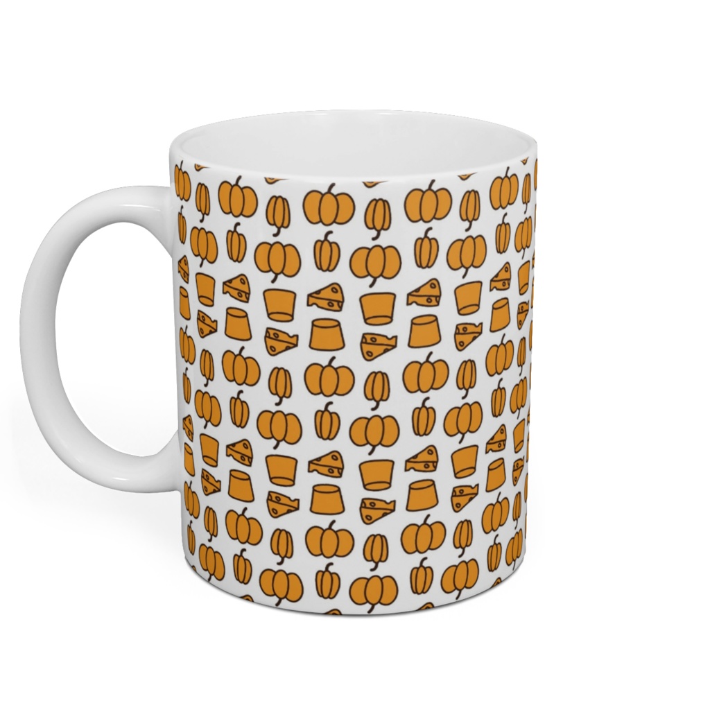 黄色い食べ物たちのマグカップ