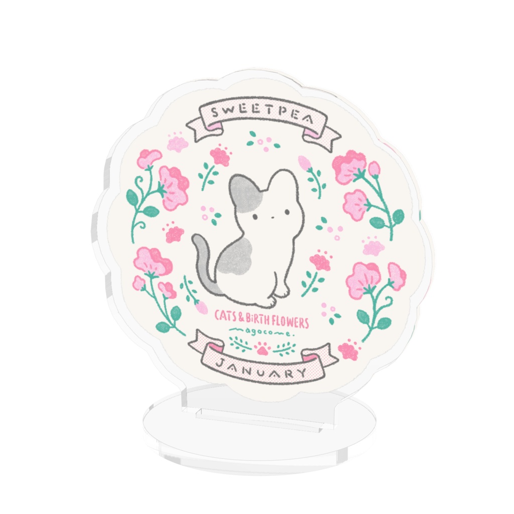 【CATS & BIRTH FLOWERS】1月