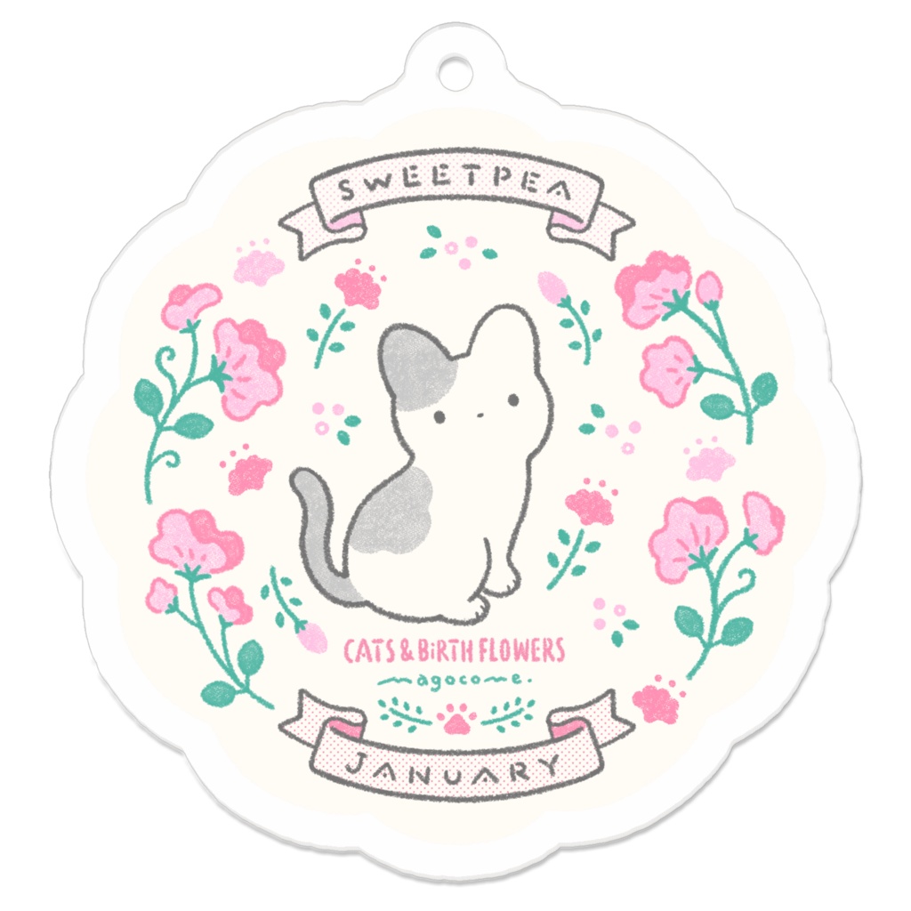【CATS & BIRTH FLOWERS】1月